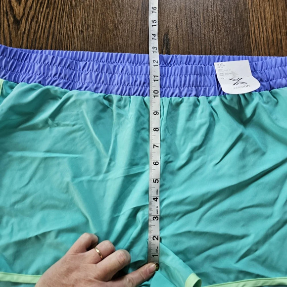 Xersion Adriatic Aqua 22½ Quick-Dri Plus Running Shorts Size Women's 3XL NEW - Picture 5 of 8